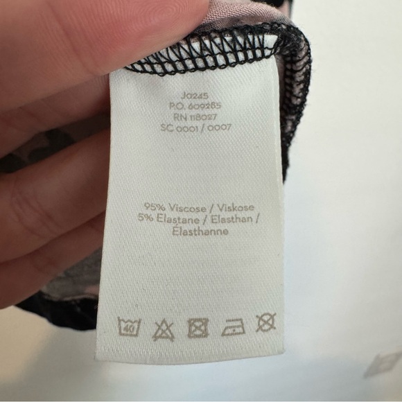 Boden Floral Print Navy Blue Faux Wrap Long Sleeve Blouse Top - Picture 7 of 10